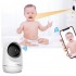 Видеоняня BabySmile Крош (автоматический поворот за ребенком, датчик движения, угол обзора P355°, 2MPX, 1080P, ночное видение, аудио двухсторонняя связь)