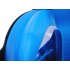 Детская панорамная маска для дайвинга и снорклинга BabySmile Black and Blue (черно-голубая, панорама 180, крепление для экшн камеры, трубка с клапаном системы "поплавок", анти-запотевание стекла)