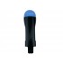 Детская панорамная маска для дайвинга и снорклинга BabySmile Black and Blue (черно-голубая, панорама 180, крепление для экшн камеры, трубка с клапаном системы "поплавок", анти-запотевание стекла)